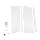 Swinging Doors Cafe Doors, Cafe Saloon Doors, Interior Wood Door Swing Door with Metal Hinges, Bar Saloon Swinging Doors for Kitchen Stairs Bedroom Entrance Partition (White A, 29.92x41.93in) Pinelicorn