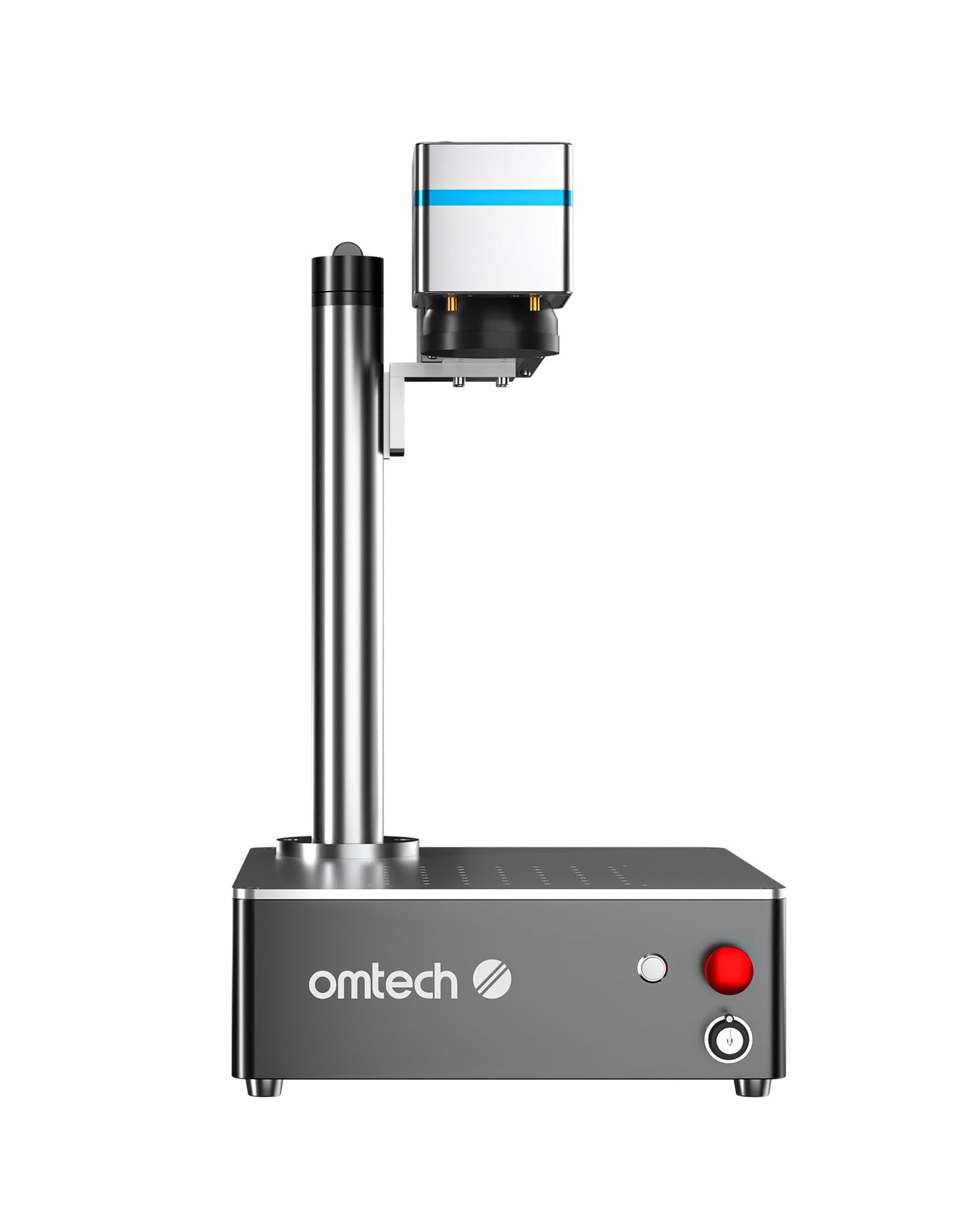 OMTech 50W Fiber Laser Marking Machine with LightBurn | 5.9"x5.9" Marking Area | Max. Marking Depth 0.1mm | LightBurn Compatible | Dual Red Dot Locator | 100,000+ Hours Lifespan | Engraving f - WoodArtSupply