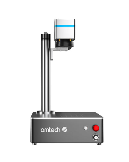 OMTech 50W Fiber Laser Marking Machine with LightBurn | 5.9"x5.9" Marking Area | Max. Marking Depth 0.1mm | LightBurn Compatible | Dual Red Dot Locator | 100,000+ Hours Lifespan | Engraving f - WoodArtSupply