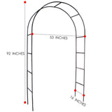1. GO Steel Garden Arch, 7'8" High x 4'5" Wide, Garden Arbor for Various Climbing Plant, Outdoor Garden Lawn Backyard 1. GO