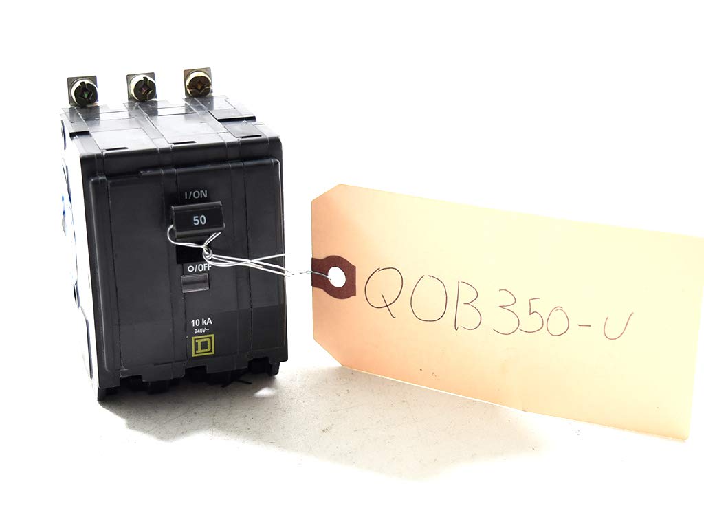 1- Square D QOB350 Bolt-On Circuit Breaker, 50 Amp,