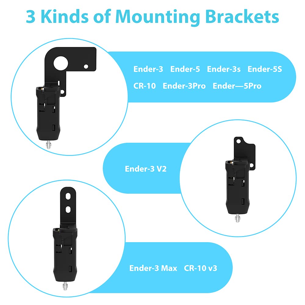 Creality Official CR Touch Auto Leveling Kit, 3D Printer Auto Bed Leveling Sensor Kit for Ender 3 / Ender 3 V2 / Ender 3 Pro/Ender 3 Max/Ender 5 / CR-10 Printers with 32 Bit V4.2.2 / V4.2.7 M - WoodArtSupply