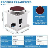 MXBAOHENG Mini Disc Sander 4 inch Electric Small Sanding Disc Machine with Forward and Reverse Function for Wood, Metal, Stone, and Scissors Sanding MXBAOHENG