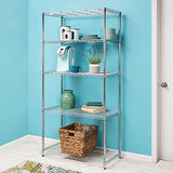 Honey-Can-Do 5-Tier Adjustable Shelving Unit, Chrome SHF-09685 Chrome, 1750lbs (350-lb Weight Capacity Per Shelf) Honey-Can-Do
