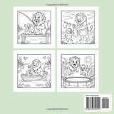 Lions & Cubs – A Father's Day Coloring Adventure: A Heartwarming Lion Coloring Book for Dad and Kids with 30 Bold & Beautiful Wildlife Designs to Celebrate a Father's Strength and Love Majosta