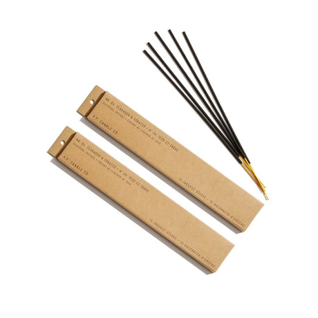 P.F. Candle Co. Teakwood & Tobacco Classic Scented Charcoal Incense Sticks (2-Pack) 1 Hour Burn Time, Made in The U.S.A. P.F. Candle Co.