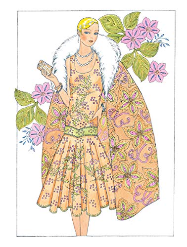 Creative Haven Jazz Age Fashions Coloring Book: Relaxing Illustrations for Adult Colorists (Adult Coloring Books: Fashion) Dover Publications