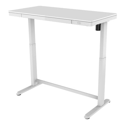 Realspace® Electric 48'W Height-Adjustable Standing Desk, White - WoodArtSupply