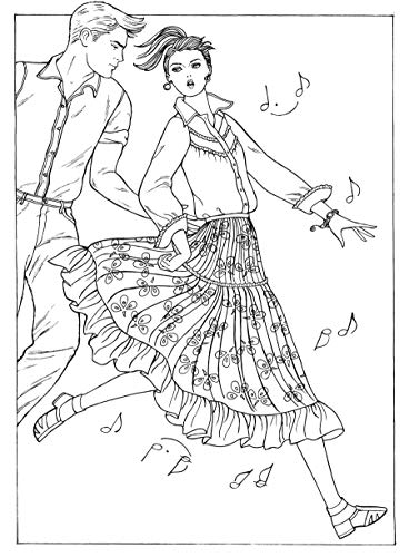 Creative Haven Fabulous Fashions of the 1950s Coloring Book (Adult Coloring Books: Fashion) Dover Publications
