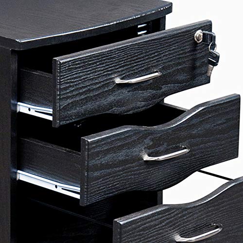 Techni Mobili Rolling Storage and File Cabinet, Espresso Techni Mobili