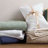 Madison Park Quebec Quilt Set - Luxurious Damask Stitching Design, Cotton Filled Lightweight Coverlet Bedspread Bedding, Shams, Full/Queen(90"x90"), Seafoam 3 Piece Madison Park