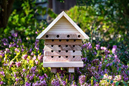 Wildlife World SBH2 Solitary Bee Hive, Wood - WoodArtSupply