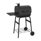 Nexgrill 17.5" Charcoal Barrel Grill with Side Shelf, Perfect for Outdoor Cooking & Grilling, BBQs, Camping, Patio, Garden, Backyard, Tailgating, Black, 810-0063 Nexgrill