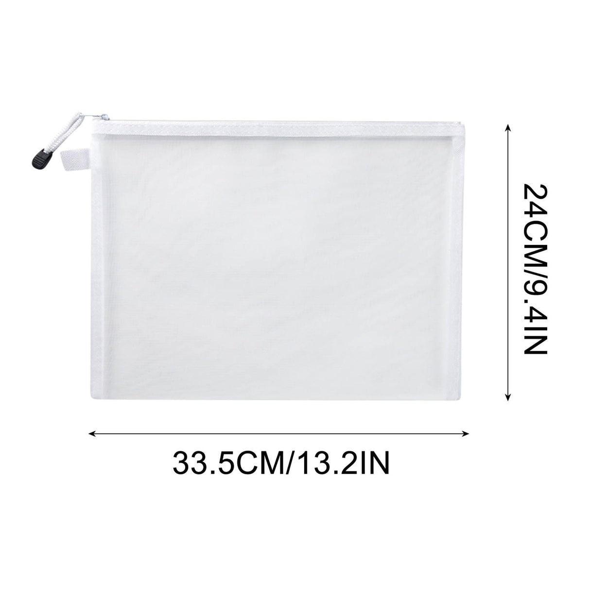 (7 x 4.3 Inch) White Sublimation Blank Canvas Makeup Bags, Bulk DIY Heat Transfer Cosmetic Pen Case Pencil Bags, Heat Press Parts & Accessories Clear Pouch with Zipper HexEh