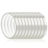 10 Rolls Heat Transfer Tape , High Temp Tape for Sublimation Transfer Tape for T-shirts, Coffee Cups, Heat Resistant Tape for Heat Press Tape Powder Coating, No Residue Transparent, 0.39-inch x 108 ft Mckanti