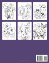 Botanical Bliss: Colouring Book for Teen and Adult, Flower botanical Drawings and Prints, Relaxation Stress Relief Colouring Majosta