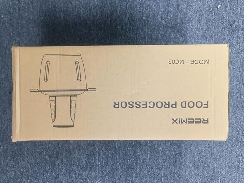 Food Processors with 2 Large Bowls(12 Cup+12 Cup), Reemix Electric Chopper with Powerful 500W Copper Motor, 4 Bi-Level Blades for Fruits, Meat, Vegetables, Baby Food, Nuts, 2 Speeds Reemix