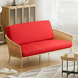 Magshion Futon Cover Armless Couch Cover Sofa Cover Furniture Protector Twin Size 39"x75"x6" Red Magshion