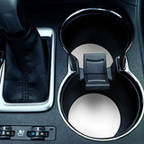 WIRESTER White Absorbent Round Fabric Felt Neoprene Sublimation Blank Car Coasters for Drinks (2.87 inches), 10 pcs Set WIRESTER