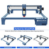 SCULPFUN S9 X-axis Upgrade Kit, High Precision Industrial X-axis Linear Guide Kit for SCULPFUN S9/S6 Pro Laser Engraver to Reduce Engraving Wave Marks, Easy to Install, No Need Drilling SCULPFUN