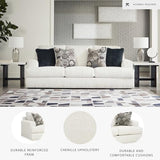 Signature Design by Ashley Karinne Coastal Sofa with Non-skid Legs, White Signature Design by Ashley