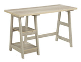Convenience Concepts Designs2Go Desk, 47", Weathered White Convenience Concepts