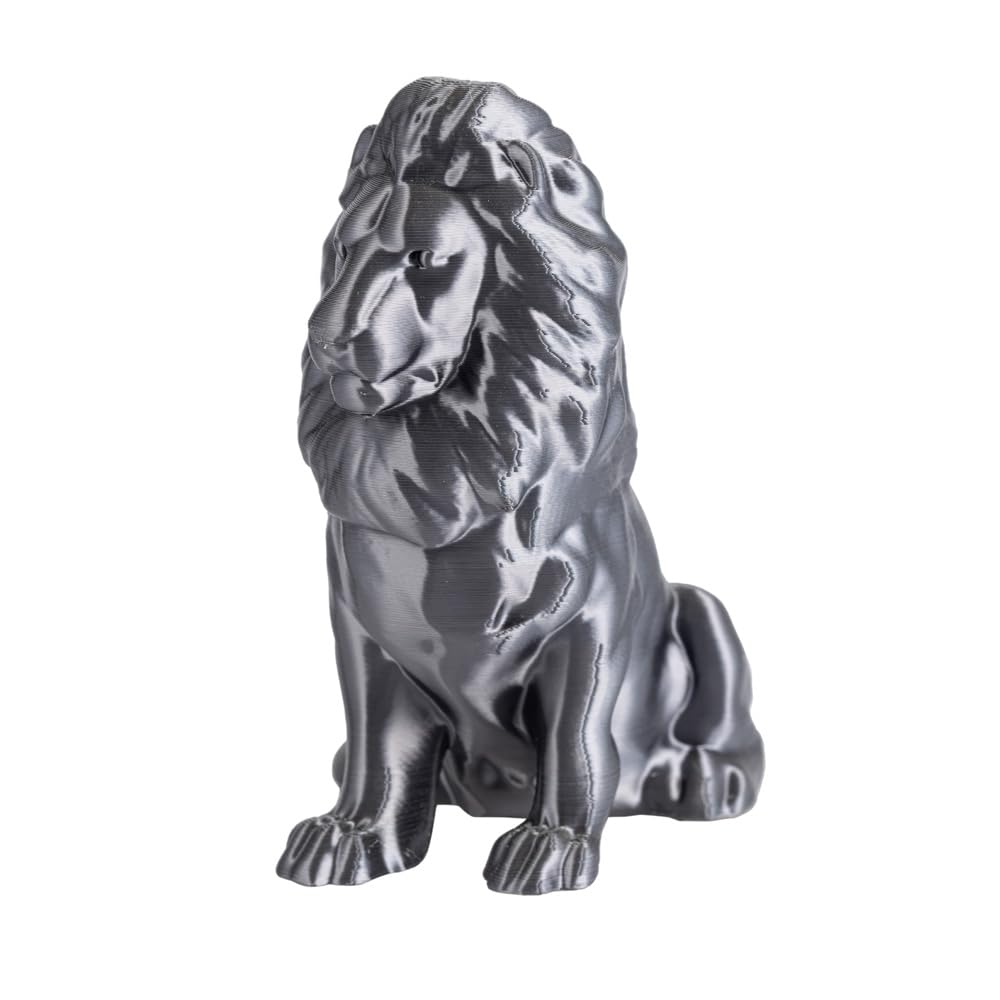 CC3D Silk Gray PLA Filament 1.75mm 1KG 3D Printing Filament Silky Gray PLA Shiny Metallic Gray Metal PLA Grey 3D Printer Material FDM 3D Printer Iron Gray CC3D