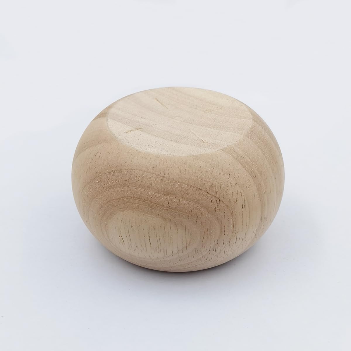 Btibpse 2 Inch Wooden Bun Feet Sofa Replacement Parts Round Furniture Legs Unfinished Sofa Couch Chair Ottoman Replacement Legs Solid Wood Cabinet Legs Set of 4 (2 inch Unfinished) Btibpse