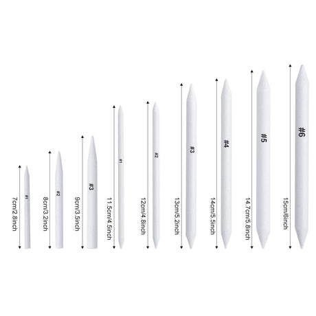 FEBSNOW 84 Pcs Blending Stumps and Tortillions, Paper Art Blenders, Art Pencils, Drawing Pencils for Student Artist Charcoal Sketch Drawing Tools, Sketch Supplies FEBSNOW