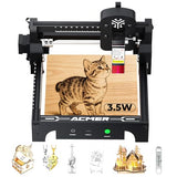 ACMER S1 Laser Engraver 3500mW, Compact Desktop Engraving & Cutting Machine for DIY Crafts, Small Business & Makers, 130×130mm Work Area, 0.04mm Detail Engraving for Wood, Acrylic ACMER
