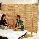 Room Dividers and Folding Privacy Screens, Wood Louvered Separators Divider Wall for Home Office Bedroom - 6 Panels, 67 * 90inch (Wood) Svimi