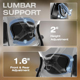 ELABEST X100 Ergonomic Mesh Office Chair with Footrest, Big and Tall Hone Desk Chair with 5D Flip-Up Arms, Adjustable 3D Lumbar Support,Gaming & Executive Computer Chairs ELABEST