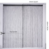 Vagasi 2 Pack Beaded Curtain 39 x 79 Inch String Curtains for Doorways Room Divider Curtains Boho Hippie Room Decor Closet Curtains Hanging for Hallway, Party, Black Vagasi