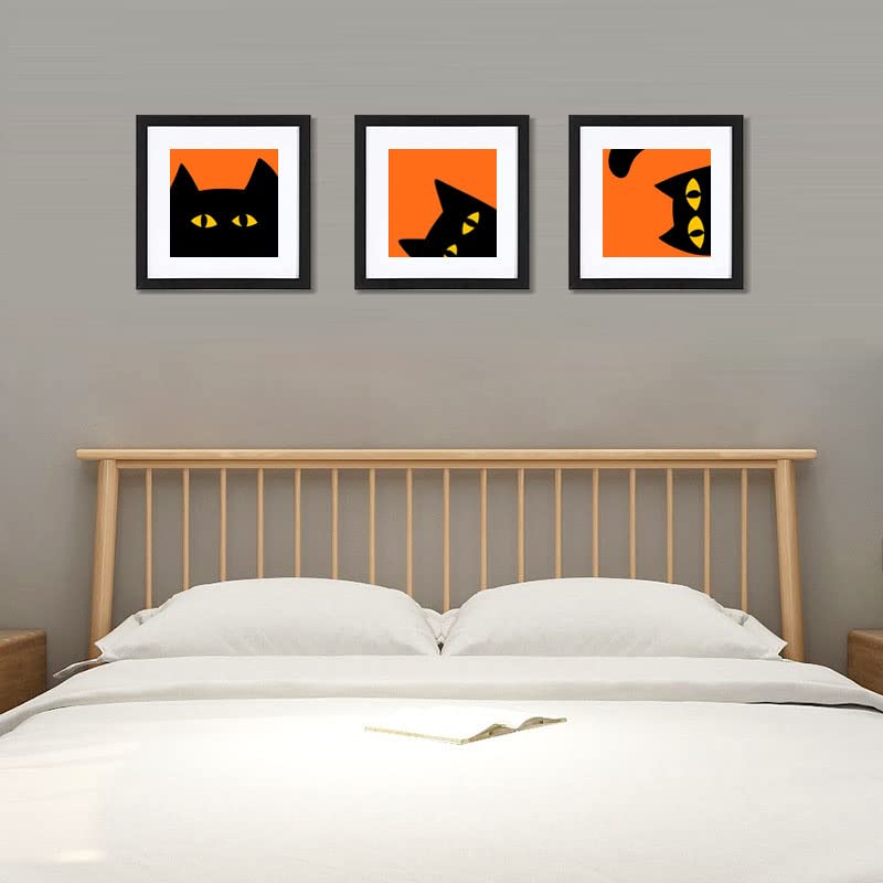 HEART ART 12x12 Black Picture Frame Set of 9, Display Pictures 8x8 with Mat or 12 x 12 without Mat, Multi Collage Gallery Square Photo Frames for Wall HEART ART