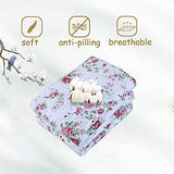FADFAY Rose Floral Comforter Set Twin Shabby Floral Summer Quilt 100% Cotton Fabric with Soft Microfiber Inner Fill Bedding Lightweight Reversible All Season Down Alternative Duvet Insert 3Pcs, Twin FADFAY
