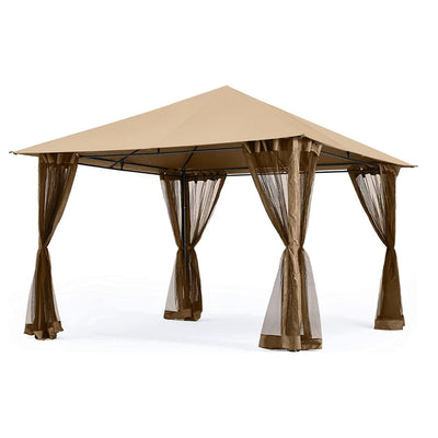 Garden Winds Replacement Canopy Top Cover Compatible with The MasterCanopy Single Tier 10' x 10' Gazebo - RipLock 350