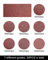 S SATC 3x18 Sanding Belts 20PCS Belt Sander Paper Aluminum Oxide (3 Each of 60/80/120/150/240/400 Grits & 2 of 40 Grits) Ideal for Wood Metal Paint S SATC