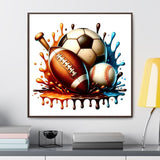 DIY 5D Diamond Art Painting Sport Balls 16x16 Inch for Adults Beginners. Round Full Drill Rhinestone Embroidery for Home Wall Decoration Generic