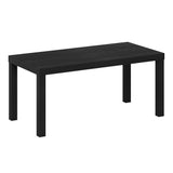 Furinno Classic Simple Coffee Table for Living Room, 38.98 (W) x 17.52 (H) x 18.9 (D) Inches, Black Furinno