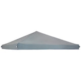 Sunnydaze 12x12 Canopy Replacement Top - Replacement Canopy Cover Only - Heavy-Duty PU-Coated 150D Oxford Fabric - Gray Sunnydaze
