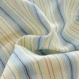 BlueBlue Stripe Duvet Cover Set Twin 100% Cotton Soft Lightweight Gauze Bedding Blue Line Stripes on White 1 Abstract Geometric Comforter Cover 2 Pillowcases (Twin) BlueBlue