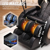 HomJoones 2026 Massage Chair for Full Body 4D Zero Gravity, with Heat Therapy, SL-Track Shiatsu Foot Rollers, Yoga Stretch, Heating Function, for Home Office Use (Model 4) HomJoones