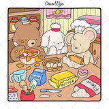 Cozy Friends: Coloring Book for Adults and Teens Featuring Super Cute Animal Characters with Easy and Simple Designs for Relaxation (Cozy Spaces Coloring) Coco Wyo LLC