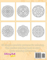 Simple Mandalas: Coloring Book with Easy and Simple Mandala Patterns for Kids or Adults. Independently Published