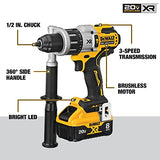 DEWALT 20V MAX XR Cordless Hammer Drill, Power Direct, Tool Only (DCD998B) DEWALT