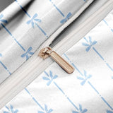 Bildenly Comforter Set Full Size White - Blue Bow Quilt Bedding Set 3 Pieces, Comforter Set Full, Soft & Lightweight Comforter(79‘’ x 90‘’) for Girl All Season & 2 Pillow Cases(30‘’x20‘’) Bildenly