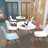 COZYCASA Dining Table Oval 47.2" Mid Century Modern White Kitchen Dinner Table Simple Table for Home Office Kitchen Living Room Bistro Cafe, Computer Writing Desk, White (Oval) COZYCASA