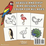 Ornithology: A Relaxing Bird Coloring Book for Stress Relief Majosta