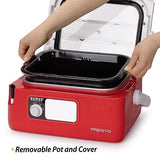 Presto Nomad Traveling Slow Cooker, Red, 6-Quart ( Pack of 1) Presto