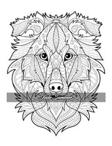 Amazing Dogs Coloring Book: Beautiful Dogs, Adorable Puppies, and Relaxing Designs for Adults and Teens WoodArtSupply